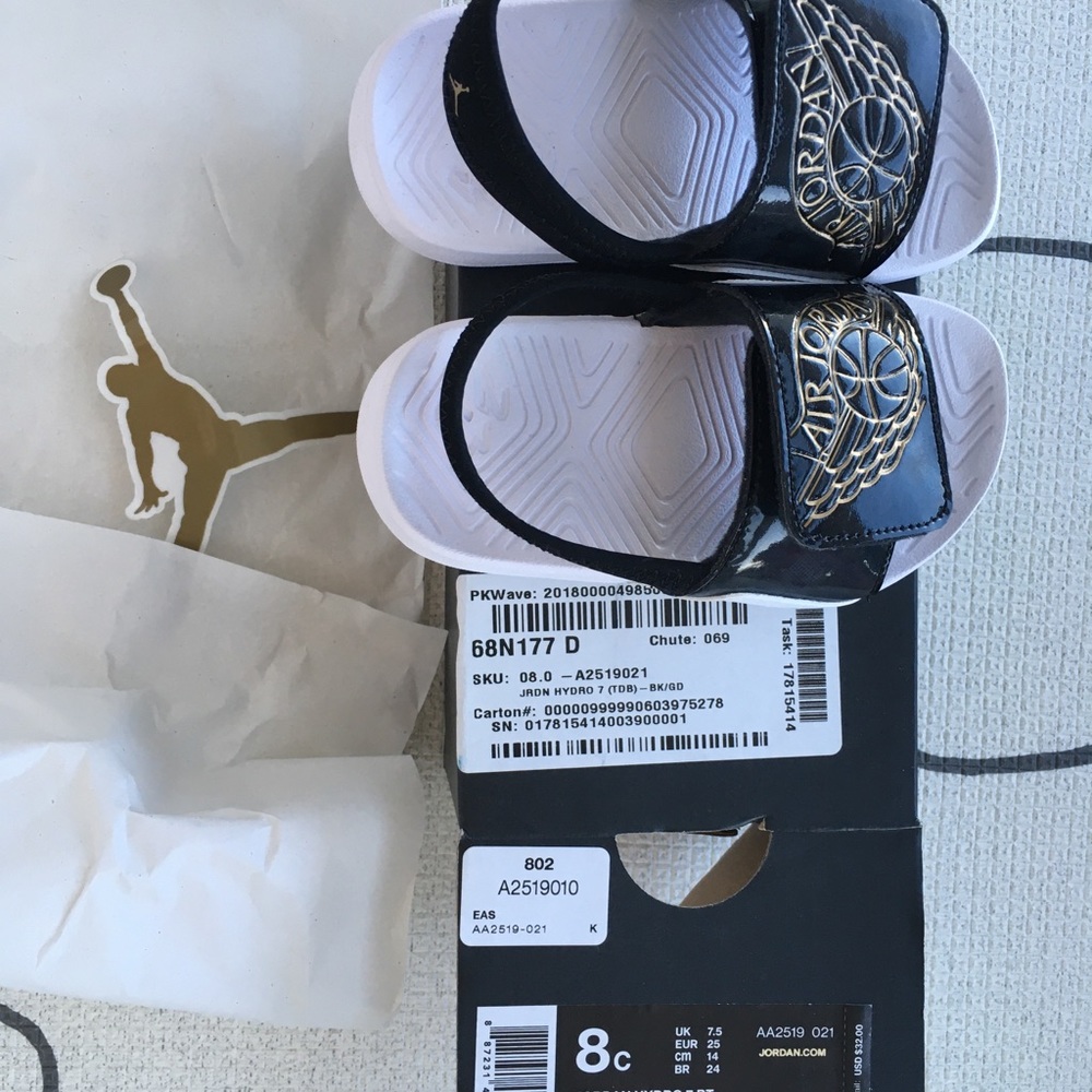 Jordan Hydro 7 Infant/Toddler Slide - US8
